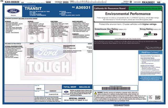 2024 FORD TRANSIT-350 XLT — фото 4