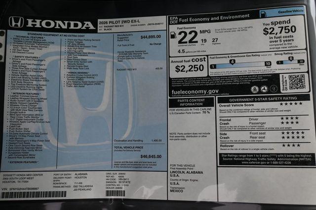 صورة مصغرة 26 لـ 2026 Honda PILOT EX-L