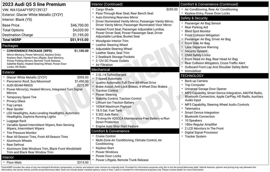 2023 AUDI Q5 45 S LINE QUATTRO PREMIUM 照片 6