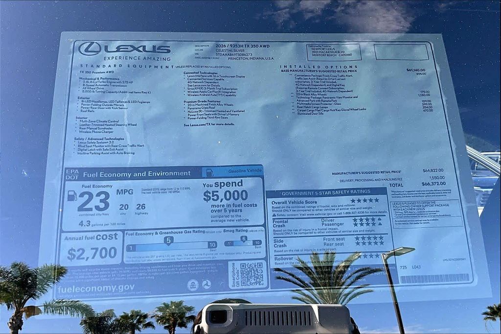 2026 Lexus TX 350 PREMIUM thumbnail 22