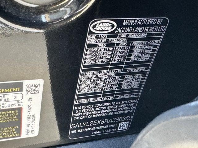 صورة مصغرة 37 لـ 2024 LAND Rover RANGE ROVER VELAR P250 SE R-DYNAMIC