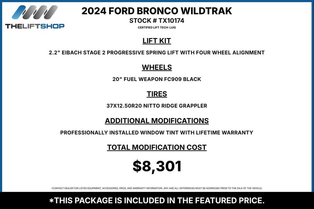2024 FORD BRONCO WILDTRAK photo 2