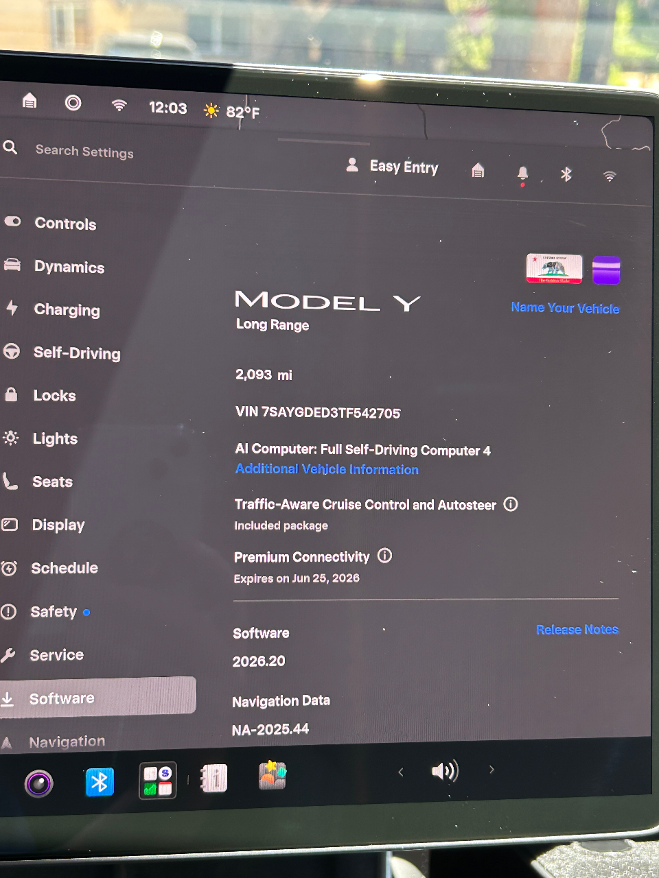 2026 Tesla MODEL Y PREMIUM RWD — фото 8
