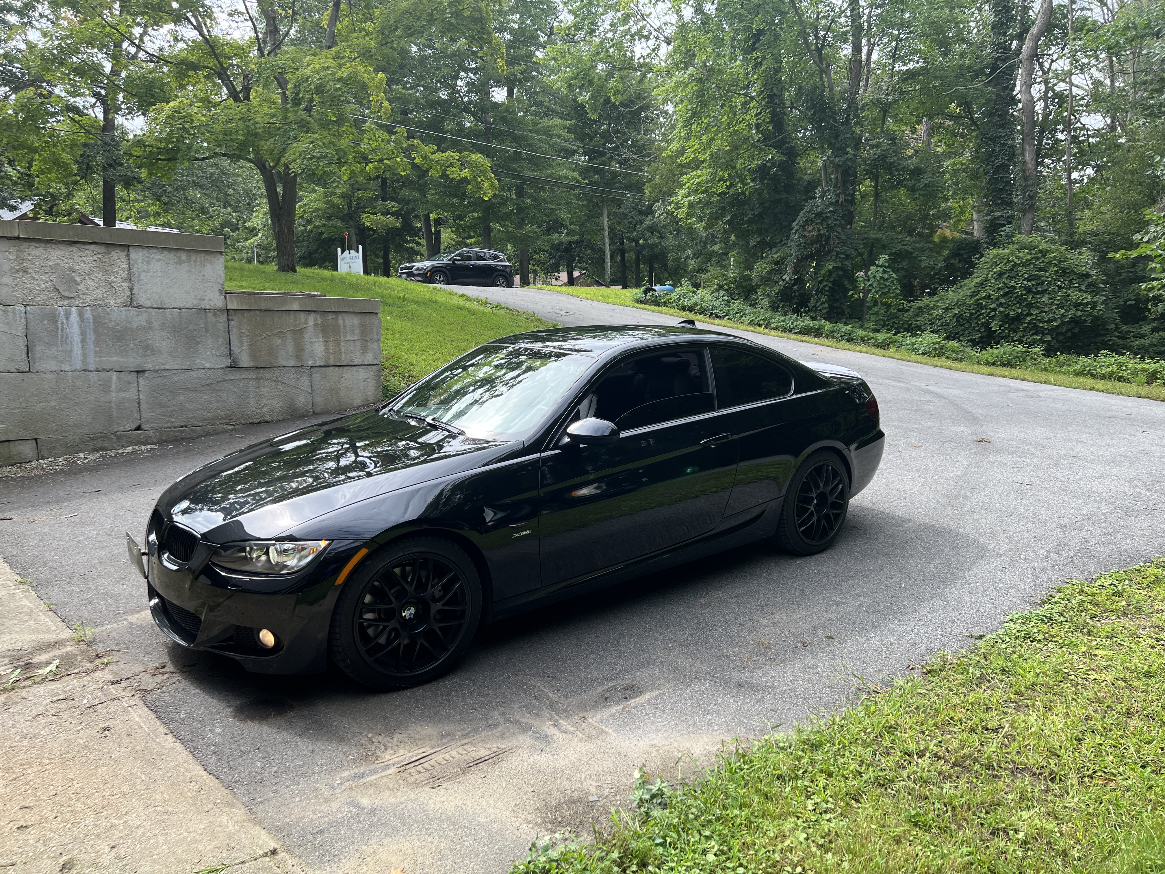 blacked out bmw 328i coupe