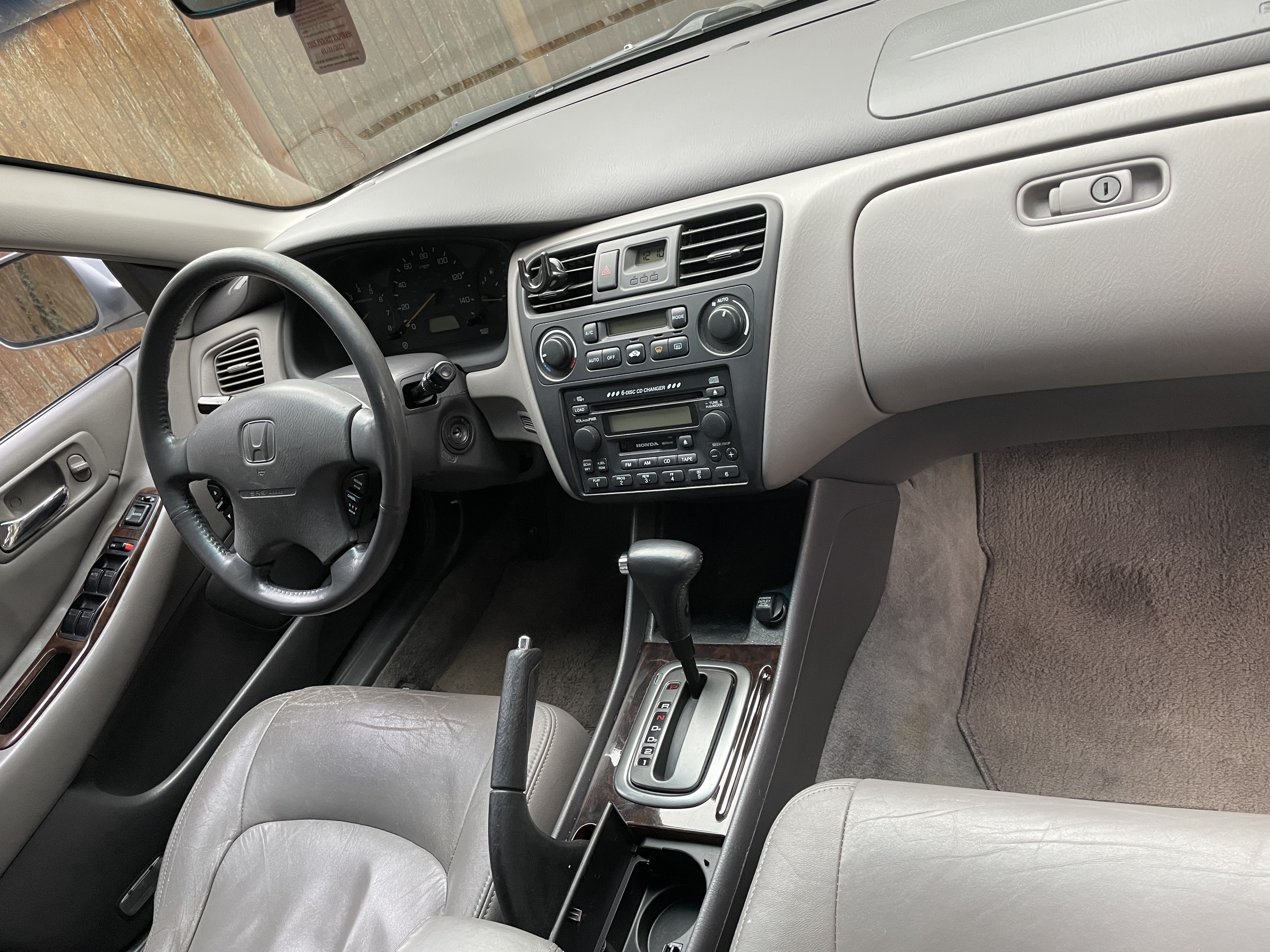 2001 honda accord interior