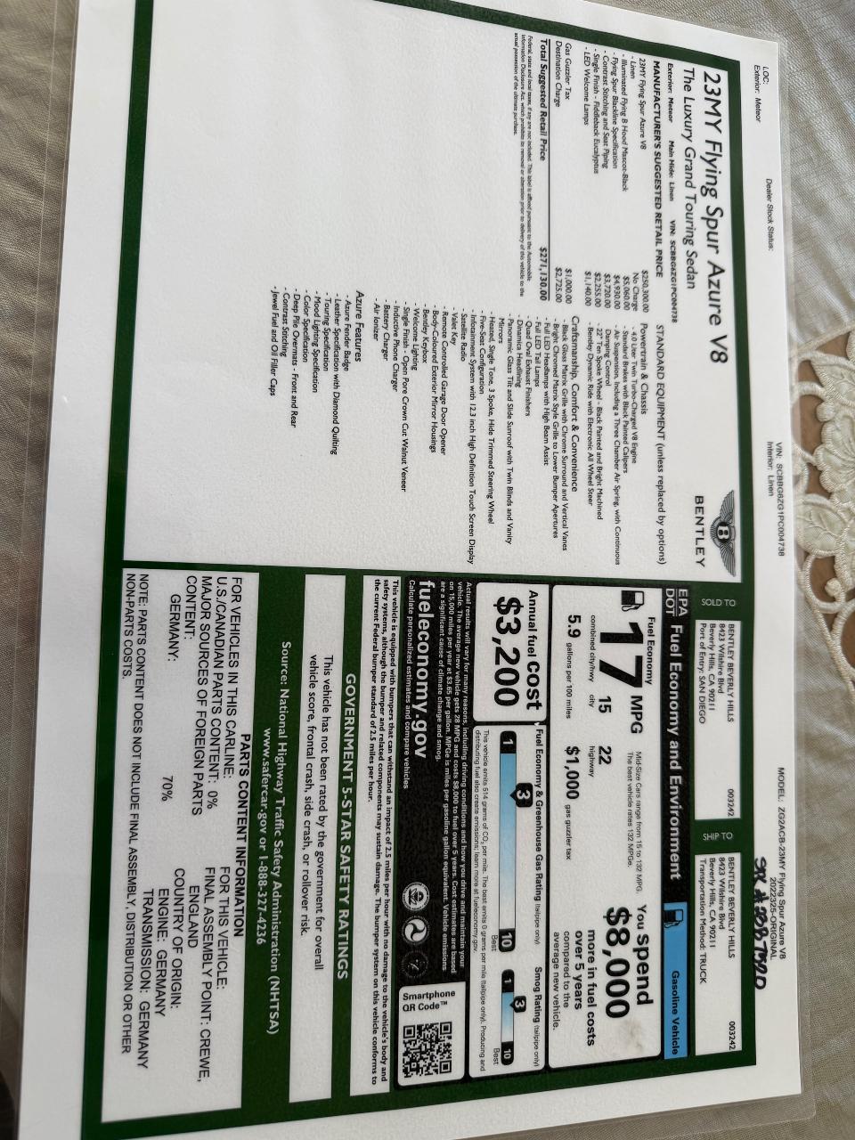 2023 Bentley FLYING SPUR BASE 照片 4