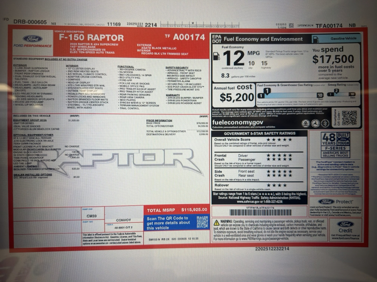 صورة 9 لـ 2026 FORD F-150 RAPTOR