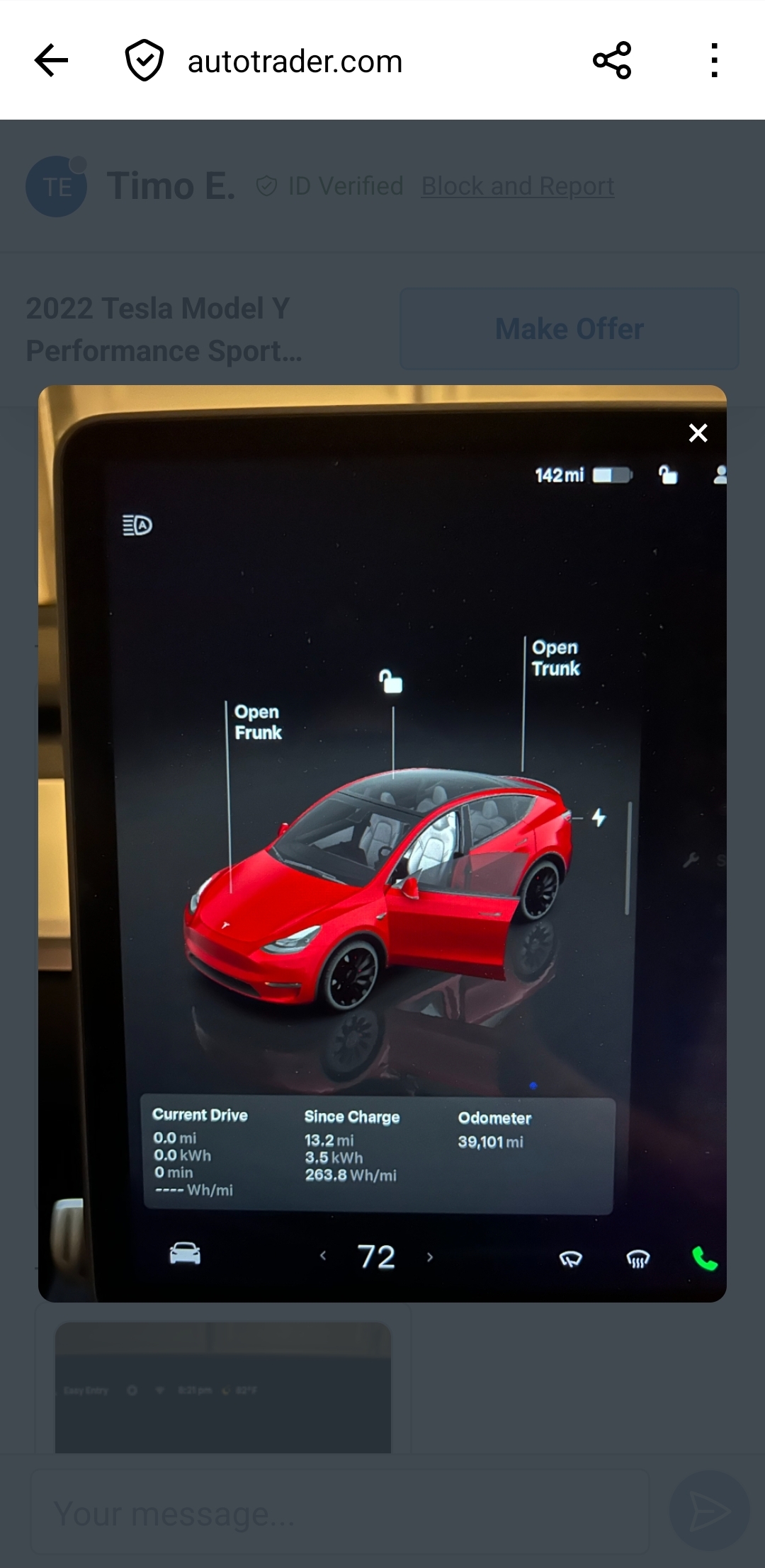 2022 Tesla MODEL Y PERFORMANCE — фото 2