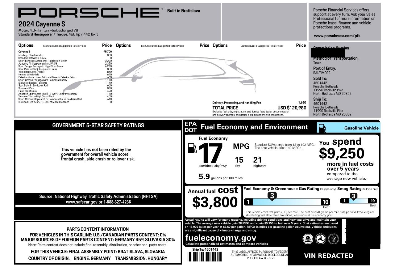 صورة مصغرة 26 لـ 2024 Porsche CAYENNE CAYENNE S