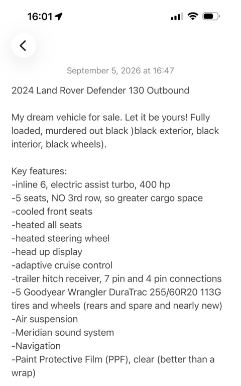 صورة 30 لـ 2024 LAND Rover DEFENDER 130 P400 OUTBOUND