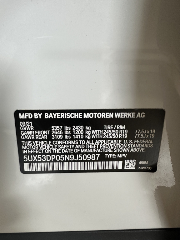 2022 BMW X3 XDRIVE30I — фото 4