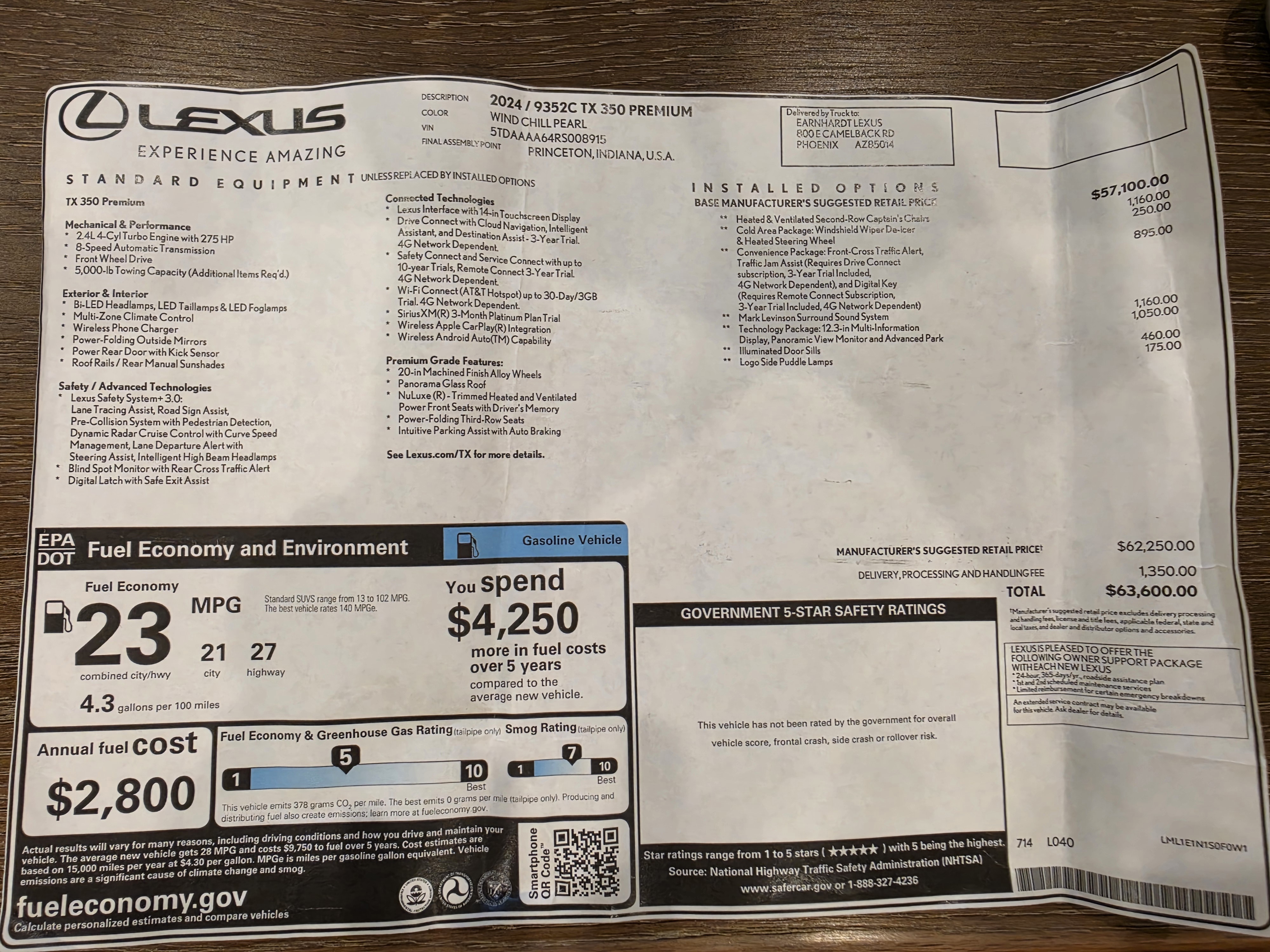 2024 Lexus TX 350 PREMIUM thumbnail 30