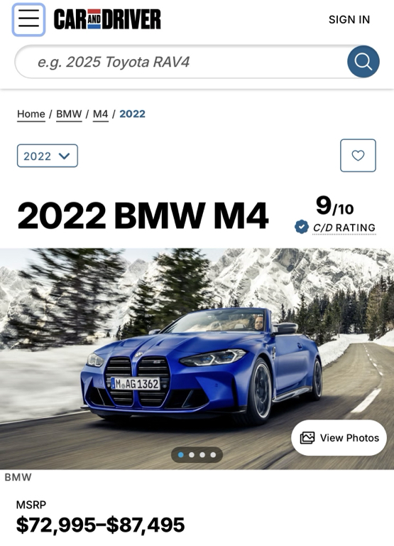 صورة 8 لـ 2022 BMW M4 COMPETITION XDRIVE