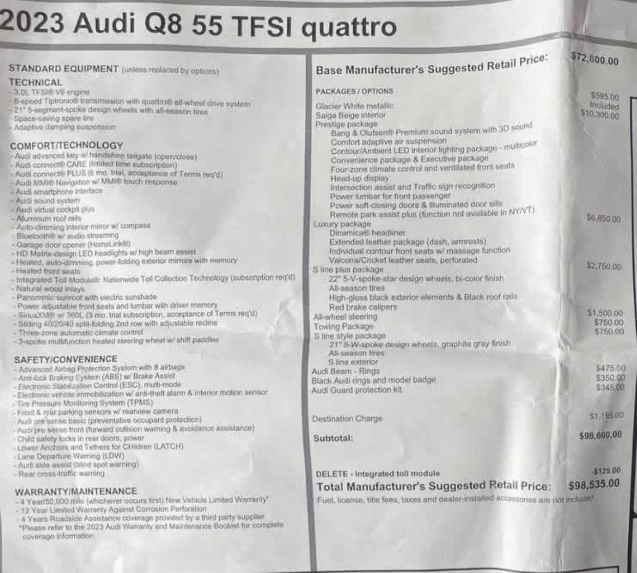 2023 AUDI Q8 55 PRESTIGE — миниатюра 30