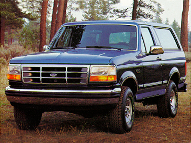 Side view of the 1992 Ford Bronco