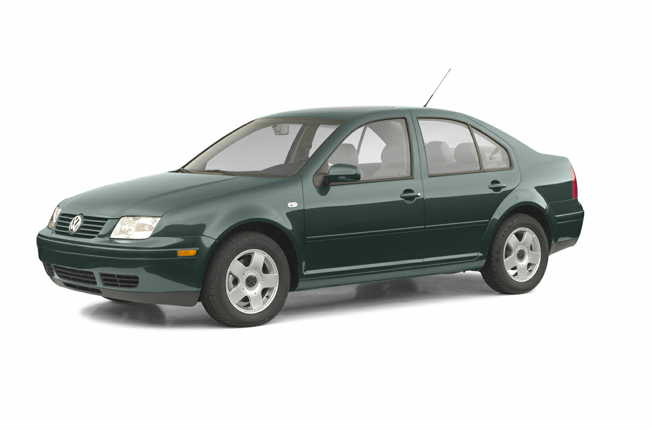 Side view of the 2002 Volkswagen Jetta