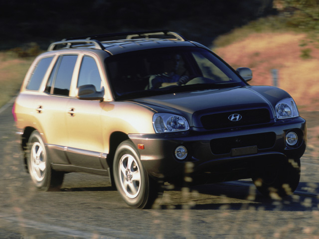 Side view of the 2003 Hyundai Santa Fe