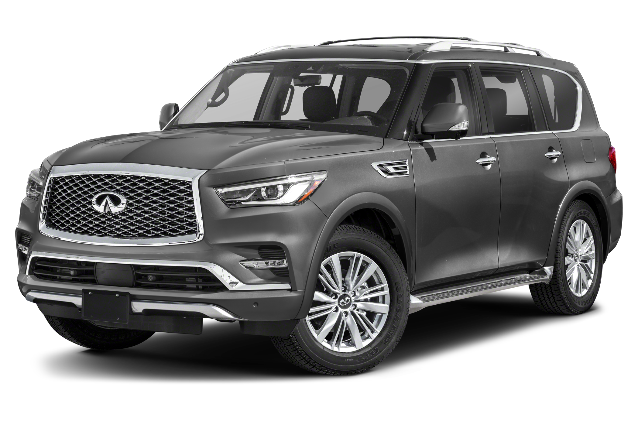 Side view of the 2021 INFINITI QX80