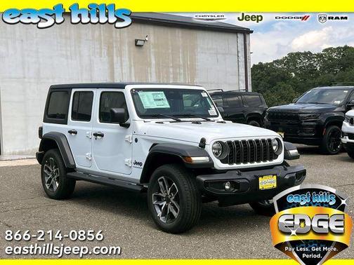 Bright White 2025 Jeep Wrangler 4xe Sport SUV