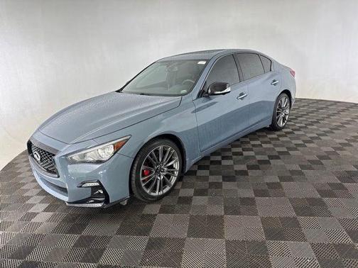 Slate Gray 2021 INFINITI Q50 3.0t Red Sport 400