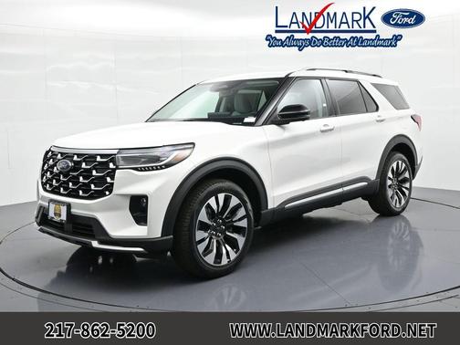 White 2026 Ford Explorer Platinum