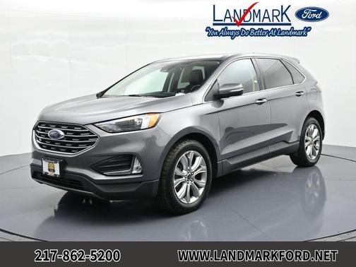 Gray Metallic 2024 Ford Edge Titanium