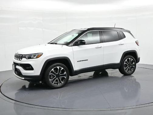 Bright White Clearcoat 2023 Jeep Compass LIMITED