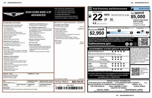2024 Genesis GV80 2.5T