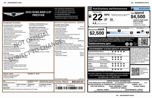 2023 Genesis GV80 2.5T