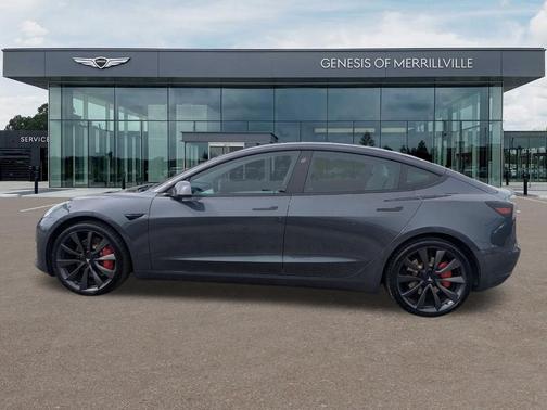 Gray 2020 Tesla Model 3 Performance