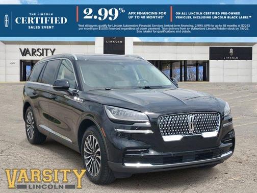 Infinite Black Metallic 2023 Lincoln Aviator Reserve AWD