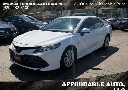 Super White 2019 Toyota Camry LE
