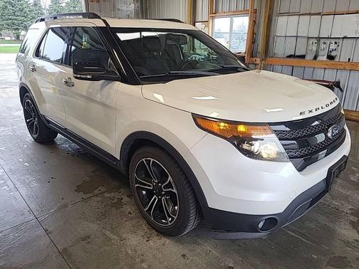 White Platinum Metallic Tri-Coat 2014 Ford Explorer Sport