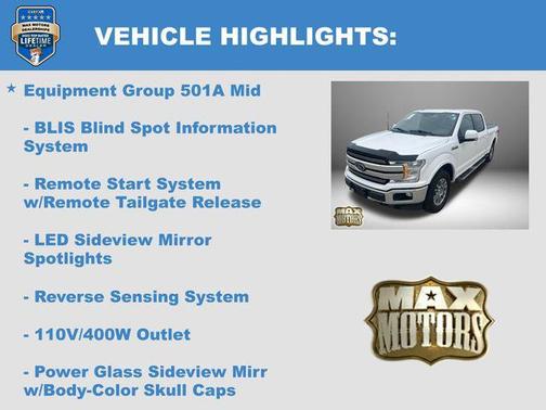 WHITE PLATINUM METALLIC TC 2019 Ford F-150 Lariat
