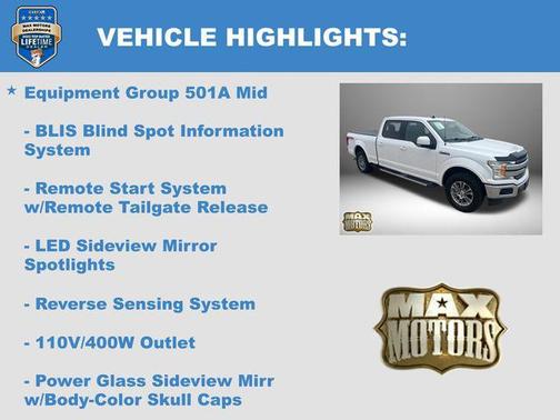 WHITE PLATINUM METALLIC TC 2019 Ford F-150 Lariat