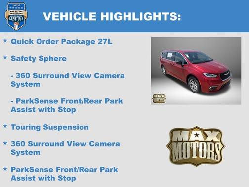 Red Hot Pearlcoat 2026 Chrysler Pacifica Select