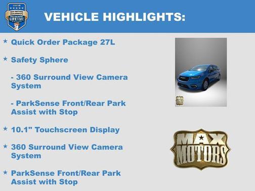 Hydro Blue Pearlcoat 2026 Chrysler Pacifica L