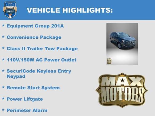 Stone Blue Metallic 2022 Ford Edge SEL