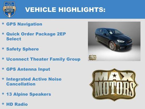 Diamond Black Crystal Pearlcoat 2025 Chrysler Pacifica Hybrid Select