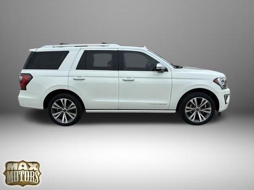 Star White Metallic Tri-Coat 2021 Ford Expedition Platinum