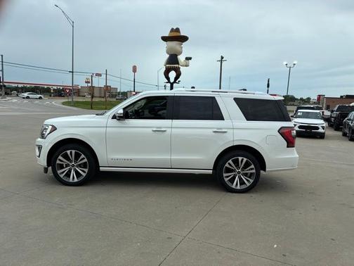 Star White Metallic Tri-Coat 2021 Ford Expedition Platinum