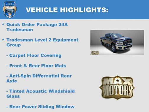 2025 RAM 2500 Tradesman Crew Cab 4x4 8' Box