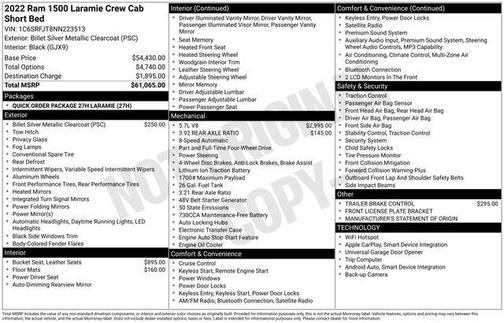 2022 RAM 1500 Laramie