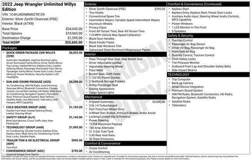 2022 Jeep Wrangler Willys