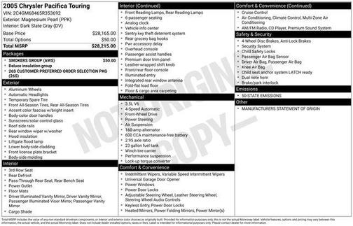 2005 Chrysler Pacifica Touring