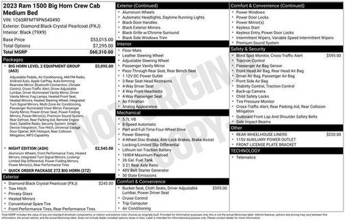 2023 RAM 1500 Big Horn/Lone Star