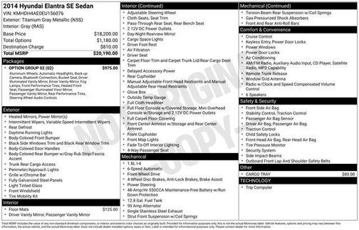 2014 Hyundai ELANTRA SE