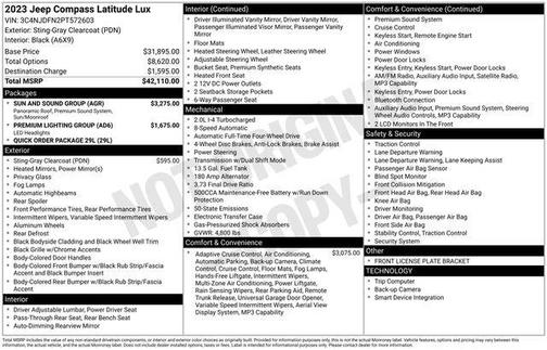 2023 Jeep Compass Latitude Lux