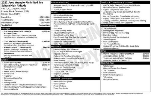 2022 Jeep Wrangler Unlimited 4xe Sahara High Altitude