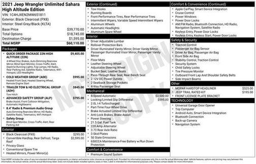 2021 Jeep Wrangler Unlimited Sahara